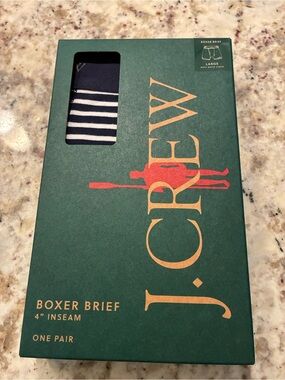 J. Crew Navy and White Striped Boxer Briefs - J. Crew
